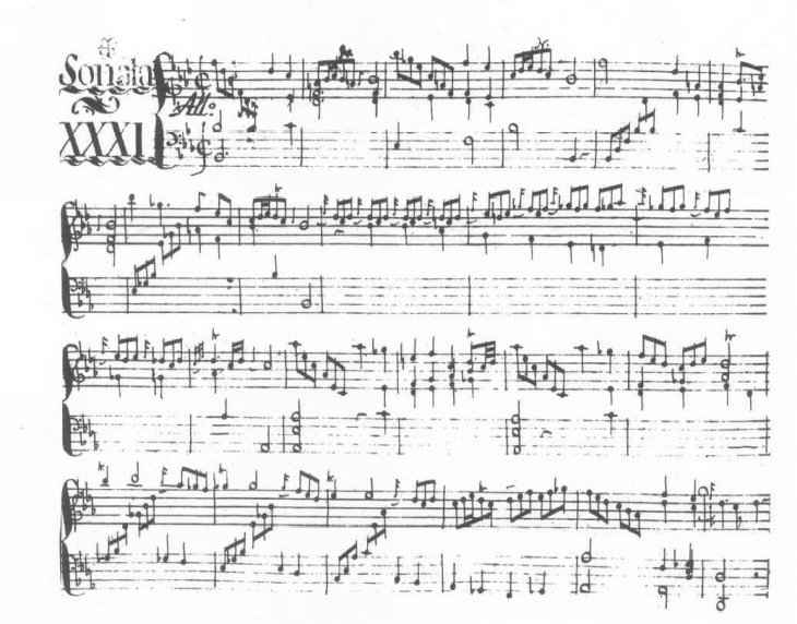 Domenico Scarlatti Faksimle K128